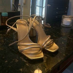Sam Edelman Gold Strappy Heels